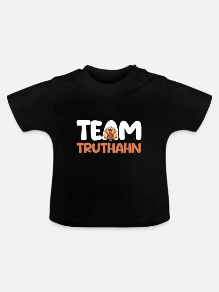 Truthuhn Truthahn - Baby Bio-T-Shirt mit Rundhals - Schwarz