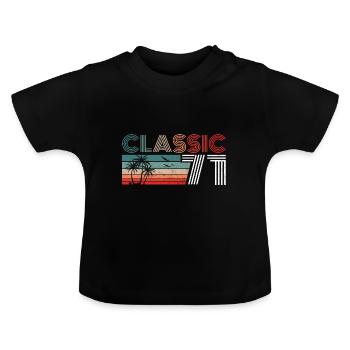 51 Year Old Birthday 2022 Classic 1971 51 Birthday - Baby Bio-T-Shirt mit Rundhals - Schwarz - Vorne