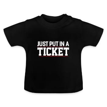 Programmeurs - T-shirt bio col rond Bébé - noir - Devant
