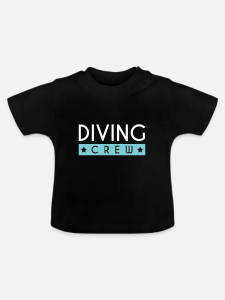 Diving Crew - Baby Bio-T-Shirt mit Rundhals - Schwarz