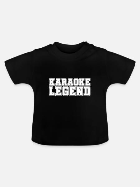 Karaoke Legend - Baby Bio-T-Shirt mit Rundhals - Schwarz