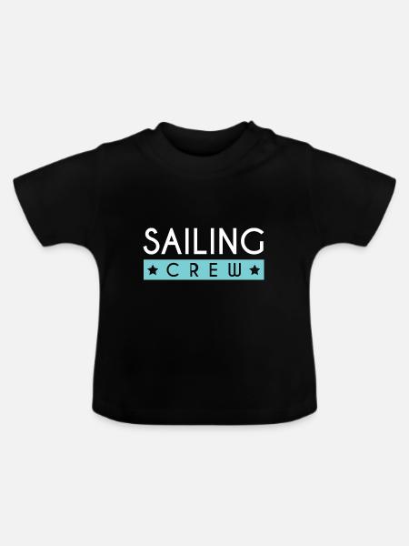 Sailing Crew - Baby Bio-T-Shirt mit Rundhals - Schwarz