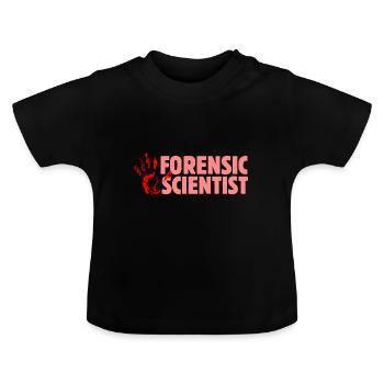 Détective détective criminologue - T-shirt bio col rond Bébé - noir - Devant