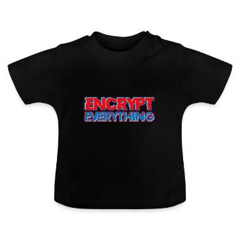 Encrypt Everything 5 - Baby Bio-T-Shirt mit Rundhals - Schwarz - Vorne