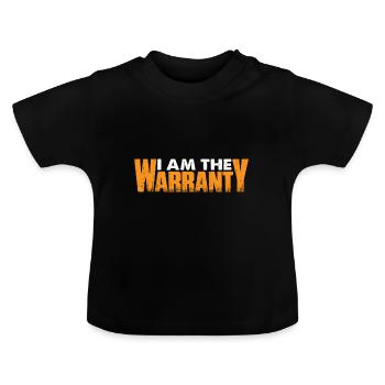 Je suis la garantie 12 - T-shirt bio col rond Bébé - noir - Devant