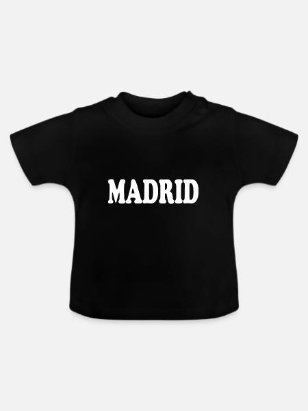 madrid - Baby Bio-T-Shirt mit Rundhals - Schwarz