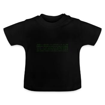 PI DAY GRAPHIC - Baby Bio-T-Shirt mit Rundhals - Schwarz - Vorne