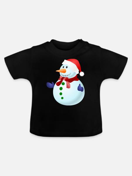 SCHNEEMANN - Baby Bio-T-Shirt mit Rundhals - Schwarz