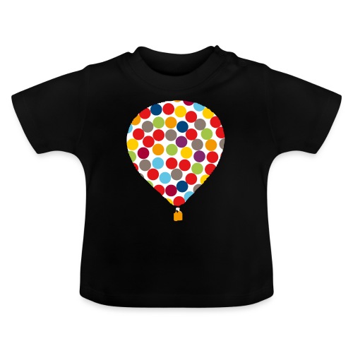 ballon inklusion - Økologisk T-shirt til baby, rund hals