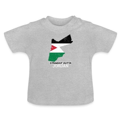 Straight Outta Jordan country map - Baby Organic T-Shirt with Round Neck