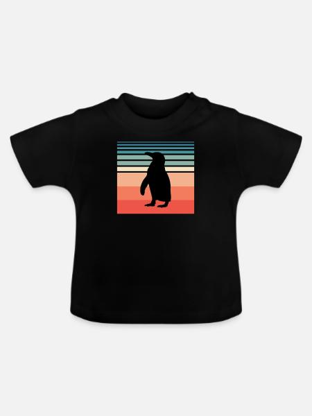 Pinguin Südpol Penguin - Baby Bio-T-Shirt mit Rundhals - Schwarz