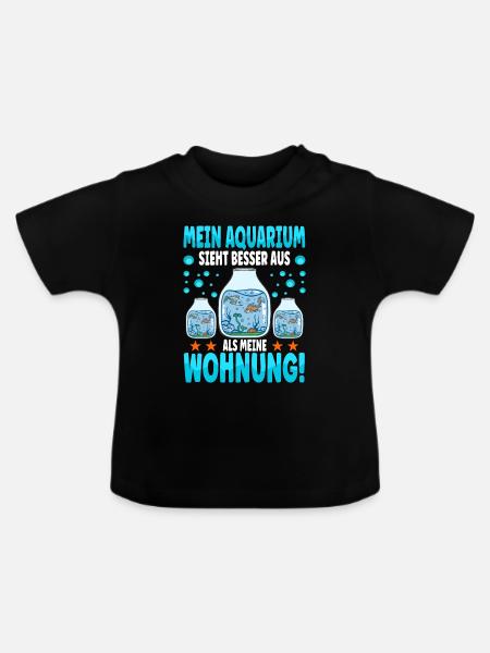 Aquarianer - Baby Bio-T-Shirt mit Rundhals - Schwarz