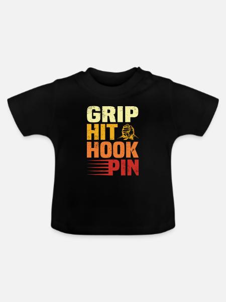 Armdrücken - Baby Bio-T-Shirt mit Rundhals - Schwarz