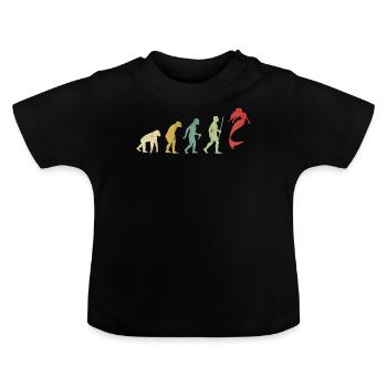 Evolución de la sirena - T-shirt bio col rond Bébé - noir - Devant