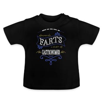 citation physique télescope génial anniversaire amusant - T-shirt bio col rond Bébé - noir - Devant