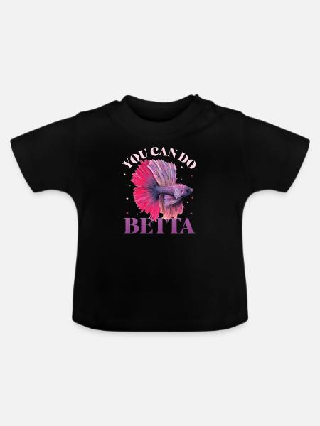 Haltung Von Betta-fischen - Baby Bio-T-Shirt mit Rundhals - Schwarz