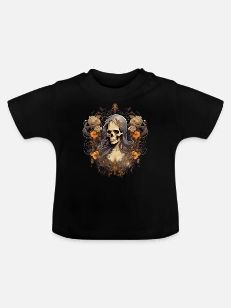 Gothic Ästhetik Goth - Baby Bio-T-Shirt mit Rundhals - Schwarz