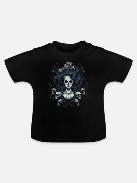 Gothic Ästhetik Goth - Baby Bio-T-Shirt mit Rundhals - Schwarz