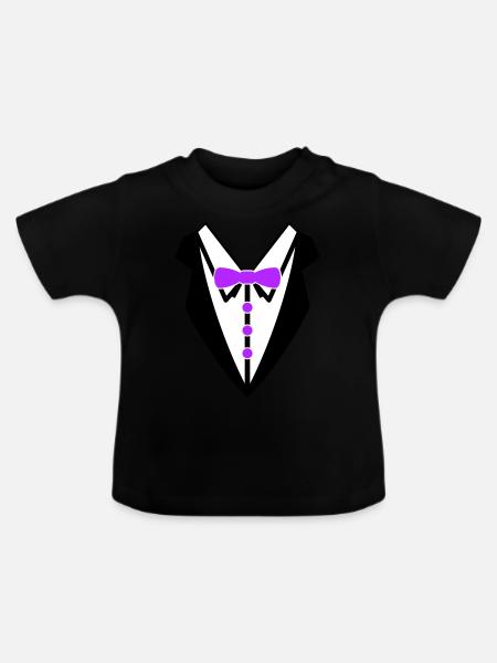 tuxedo 2 - Baby Bio-T-Shirt mit Rundhals - Schwarz