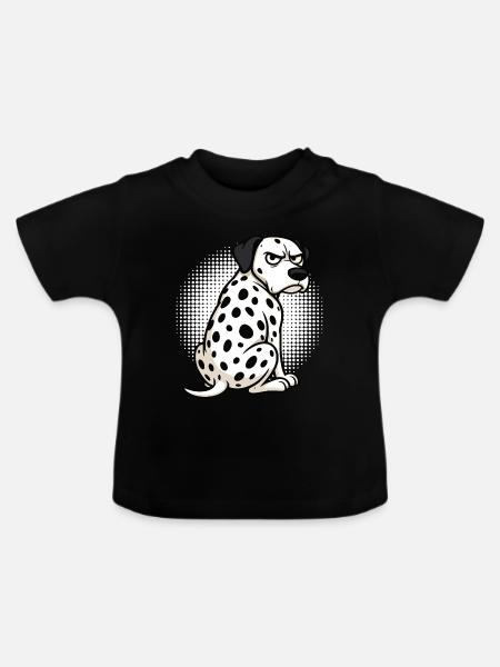 Dalmatiner Dalmatinerhalter Dalmatinerbesitzer - Baby Bio-T-Shirt mit Rundhals - Schwarz