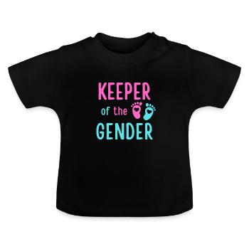 Gardien du genre - T-shirt bio col rond Bébé - noir - Devant