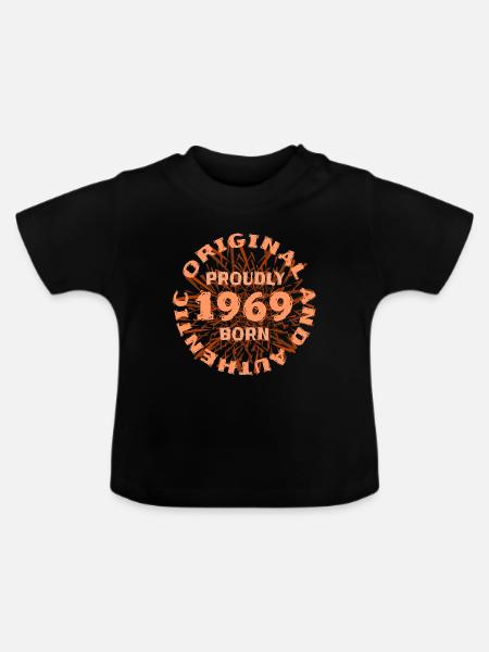 Original 1969 - Baby Bio-T-Shirt mit Rundhals - Schwarz
