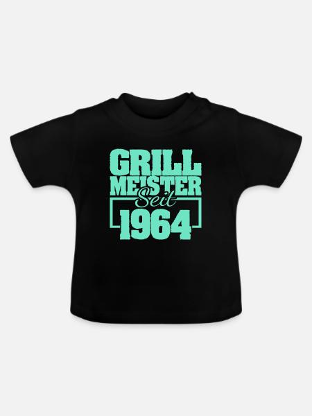 1964 - Baby Bio-T-Shirt mit Rundhals - Schwarz