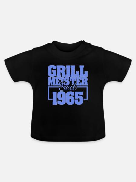 1965 - Baby Bio-T-Shirt mit Rundhals - Schwarz