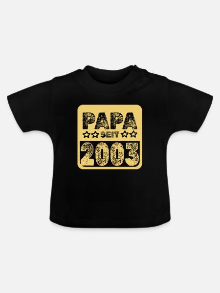 2003 2003 - Baby Bio-T-Shirt mit Rundhals - Schwarz