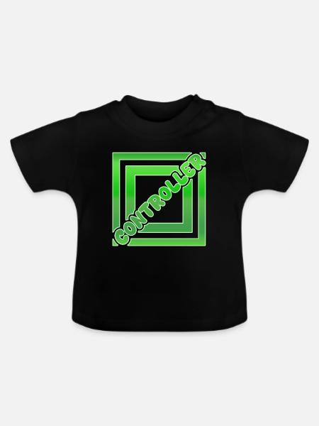 Controller - Baby Bio-T-Shirt mit Rundhals - Schwarz