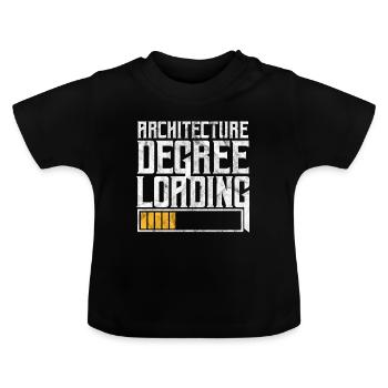 Architecte - T-shirt bio col rond Bébé - noir - Devant