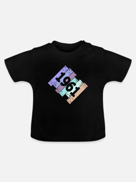 Grufti 1961 - Baby Bio-T-Shirt mit Rundhals - Schwarz