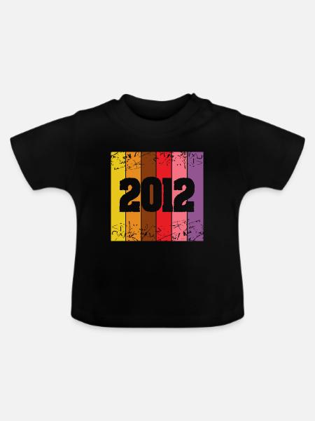 2012 2012 - Baby Bio-T-Shirt mit Rundhals - Schwarz