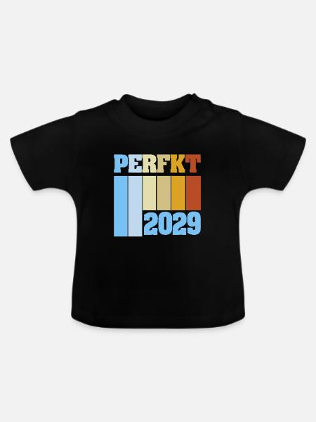 2029 - Baby Bio-T-Shirt mit Rundhals - Schwarz