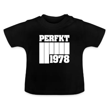 1978 - Baby Bio-T-Shirt mit Rundhals - Schwarz - Vorne