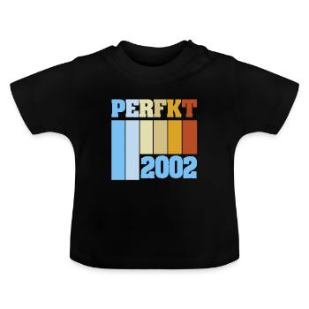 Unique 2002 - Baby Organic T-Shirt with Round Neck - black - Front