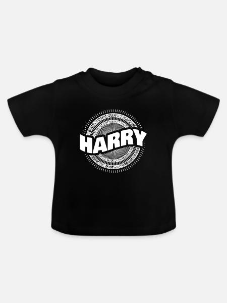 Harry - Baby Bio-T-Shirt mit Rundhals - Schwarz