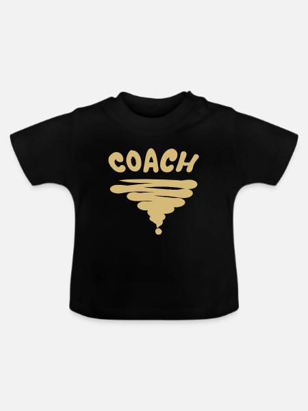 Beruf Coach - Baby Bio-T-Shirt mit Rundhals - Schwarz