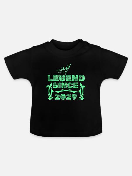 2029 2029 - Baby Bio-T-Shirt mit Rundhals - Schwarz