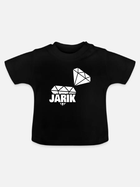 Kostbar Jarik - Baby Bio-T-Shirt mit Rundhals - Schwarz
