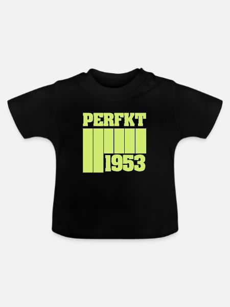 Perfekt 1953 - Baby Bio-T-Shirt mit Rundhals - Schwarz