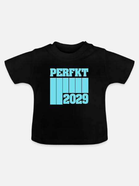 2029 - Baby Bio-T-Shirt mit Rundhals - Schwarz