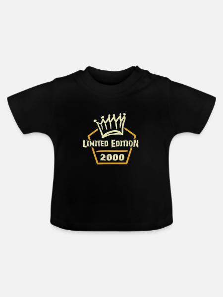 2000 - Baby Bio-T-Shirt mit Rundhals - Schwarz