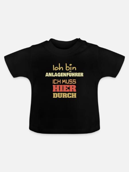 Beruf Anlagenführer - Baby Bio-T-Shirt mit Rundhals - Schwarz