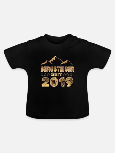 2019 - Baby Bio-T-Shirt mit Rundhals - Schwarz