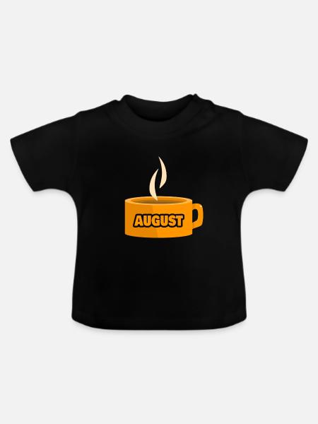 Teetasse August - Baby Bio-T-Shirt mit Rundhals - Schwarz