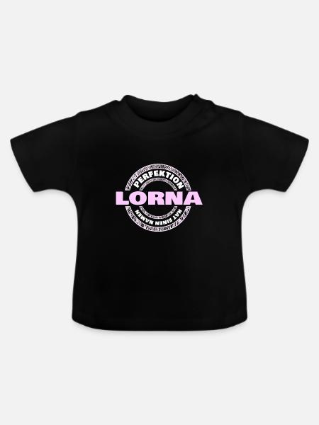 Perfektion Lorna - Baby Bio-T-Shirt mit Rundhals - Schwarz
