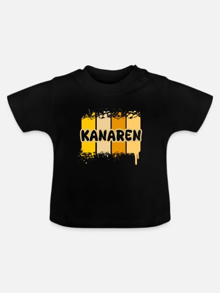 Kanaren - Baby Bio-T-Shirt mit Rundhals - Schwarz