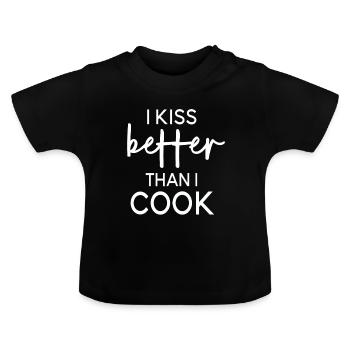 Gastronomy Chef Gift Mother Kitchen Restaurant - Baby Organic T-Shirt with Round Neck - black - Front
