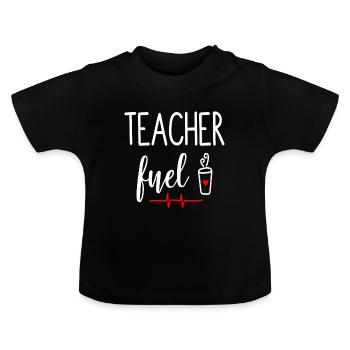 Teacher Gift Education School Sayings Teacher Training - Baby Organic T-Shirt with Round Neck - black - Front
